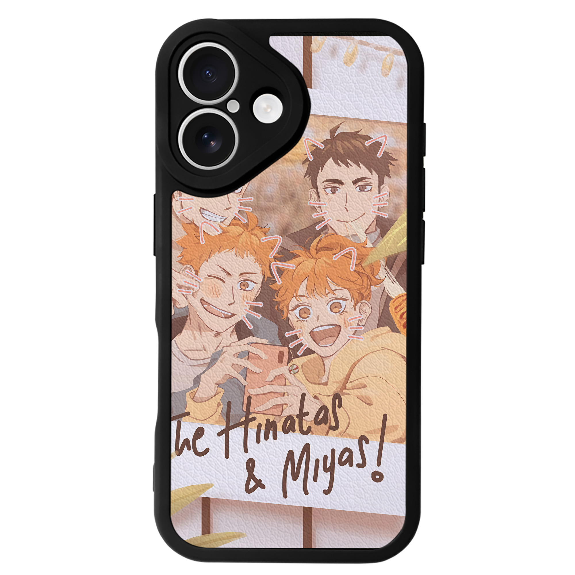 （画像用） ハイキュー!! Haikyu!! 【iPhone 16シリーズ対応】シリコンスマホケース（レザー調） 材質：シリコン